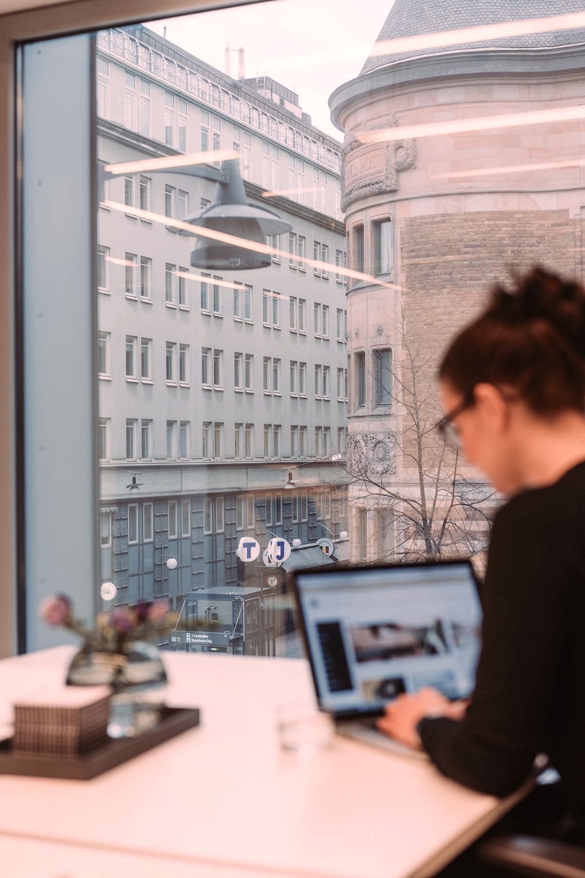 Pulserande city-utsikt